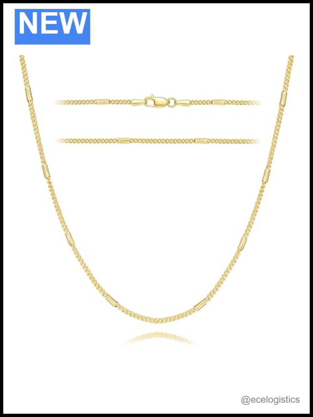 14K Gold Cuban Link Chain Necklace